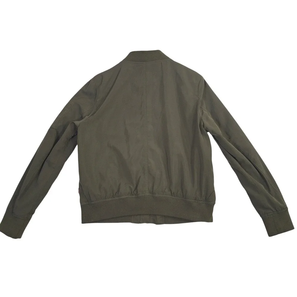 Levis Jacket Mens Large Green MA-1 Flight Military Army Flyers Bomber